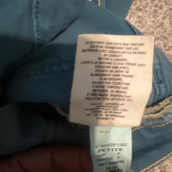 Pilcro and the Letterpress Stet Skinny Blue Jeans Size 26P - Picture 5 of 6